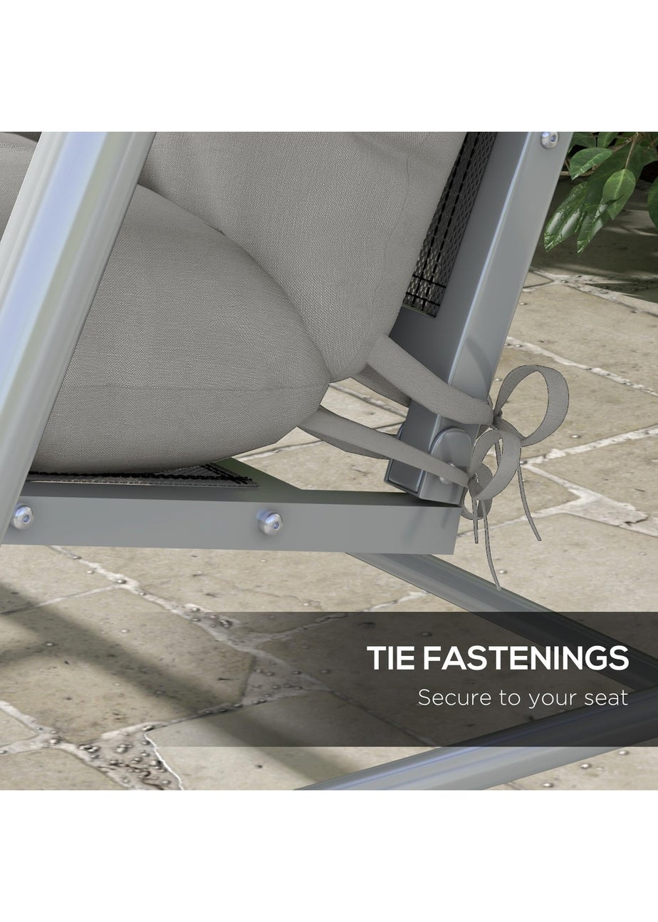 Outsunny Outdoor Back and Seat Cushion with Pillows No Swing