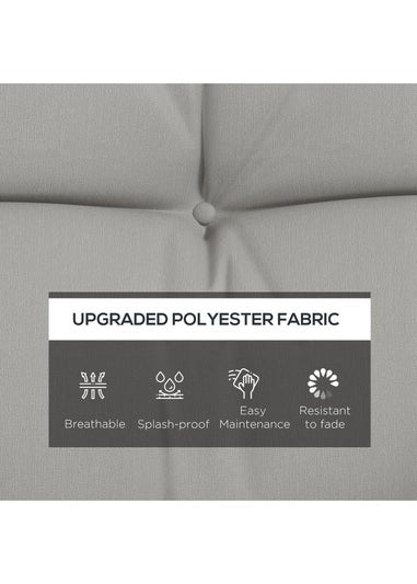 Outsunny Outdoor Back and Seat Cushion with Pillows No Swing