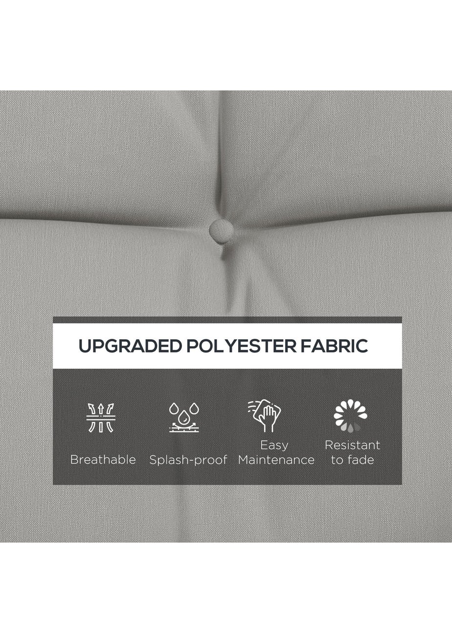 Outsunny Outdoor Back and Seat Cushion with Pillows No Swing