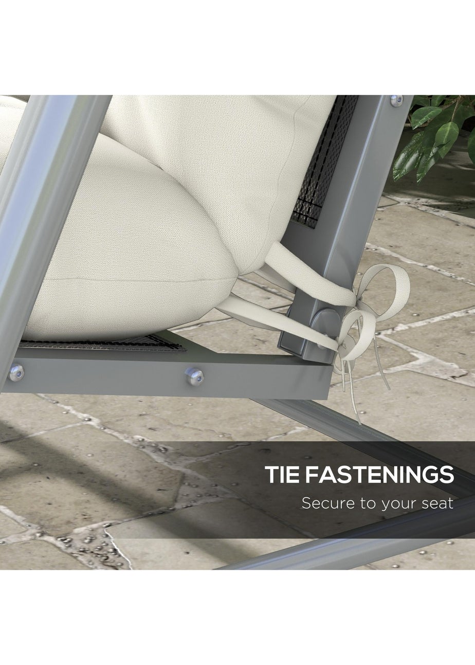 Outsunny Outdoor Back and Seat Cushion with Pillows No Swing