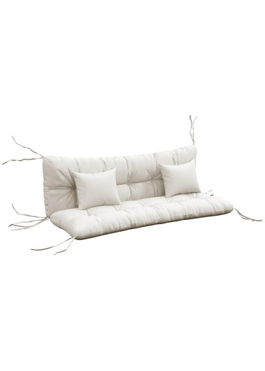 Outsunny Outdoor Back and Seat Cushion with Pillows No Swing