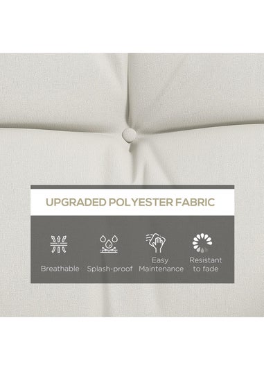 Outsunny Outdoor Back and Seat Cushion with Pillows No Swing