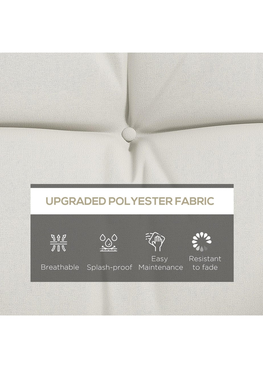 Outsunny Outdoor Back and Seat Cushion with Pillows No Swing