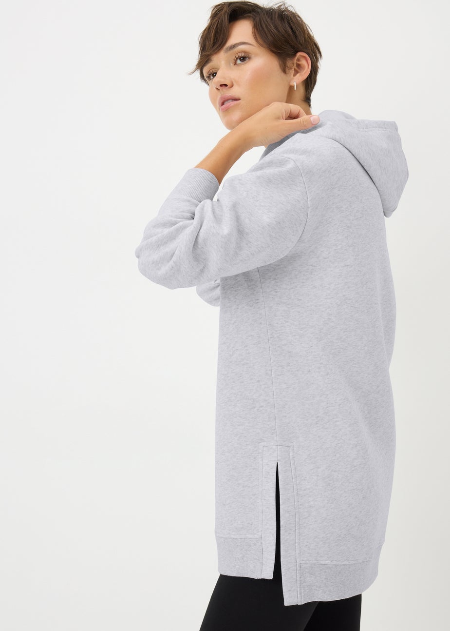 Grey Longline Hoodie