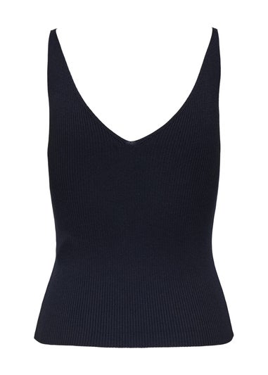 JDY Navy Daisy Knitted Vest