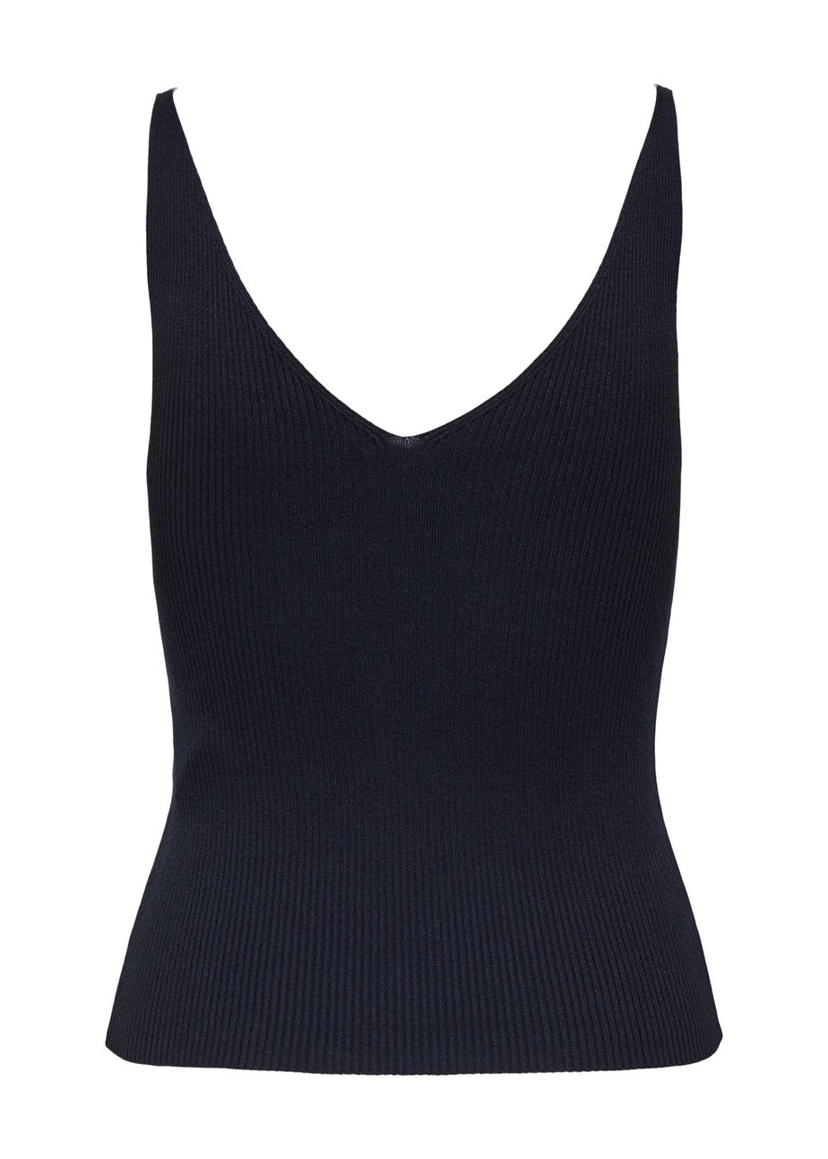 JDY Navy Daisy Knitted Vest