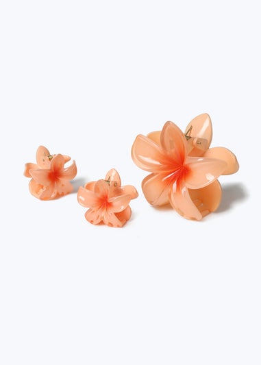 Muse Three Pack Hawaiian Flower Claw Clips