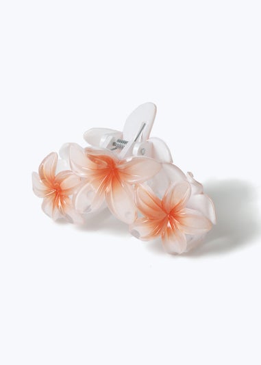 Muse White Triple Hawaiian Claw Clip