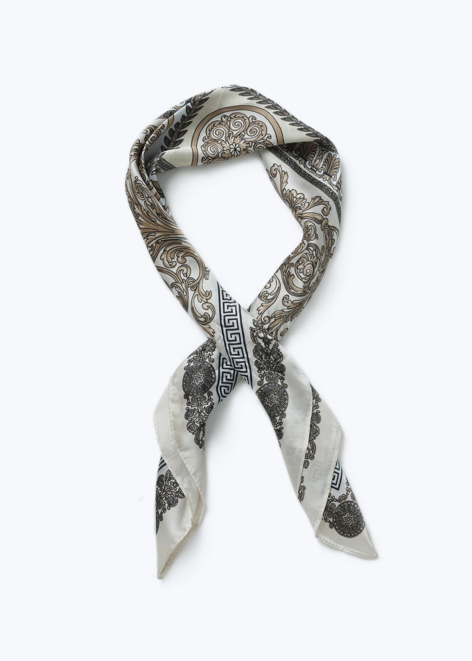 Muse Cream Printed Scarf