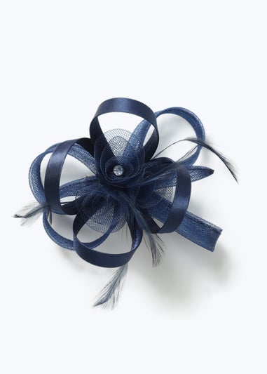 Muse Navy Loop Fascinator Clip
