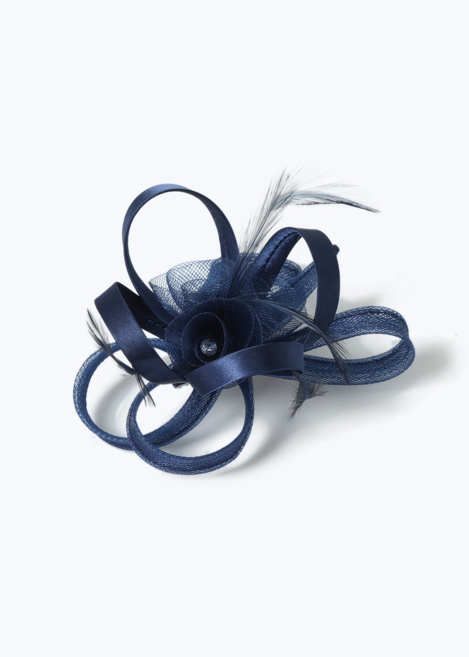 Muse Navy Loop Fascinator Clip