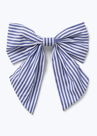 Muse Blue Stripe Bow
