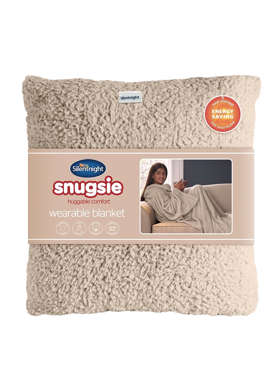 Silentnight Natural Snugsie Blanket