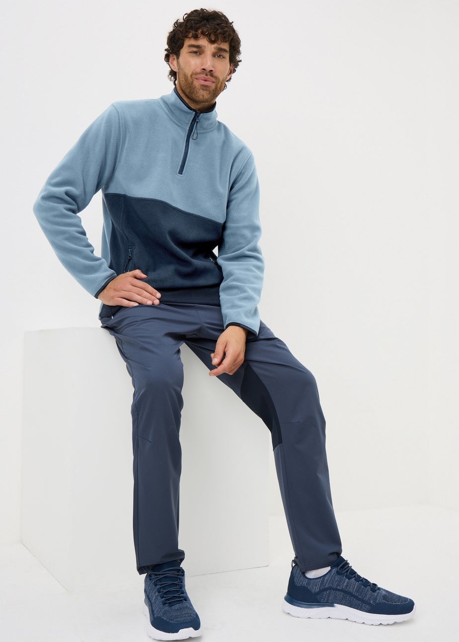 Souluxe Blue Block Fleece