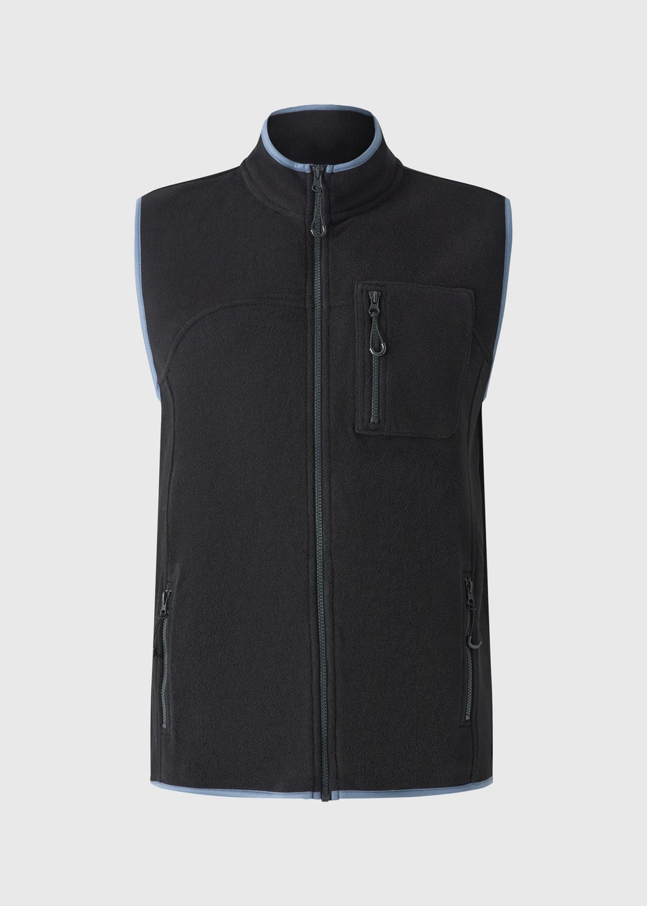 Souluxe Black Fleeced Gilet