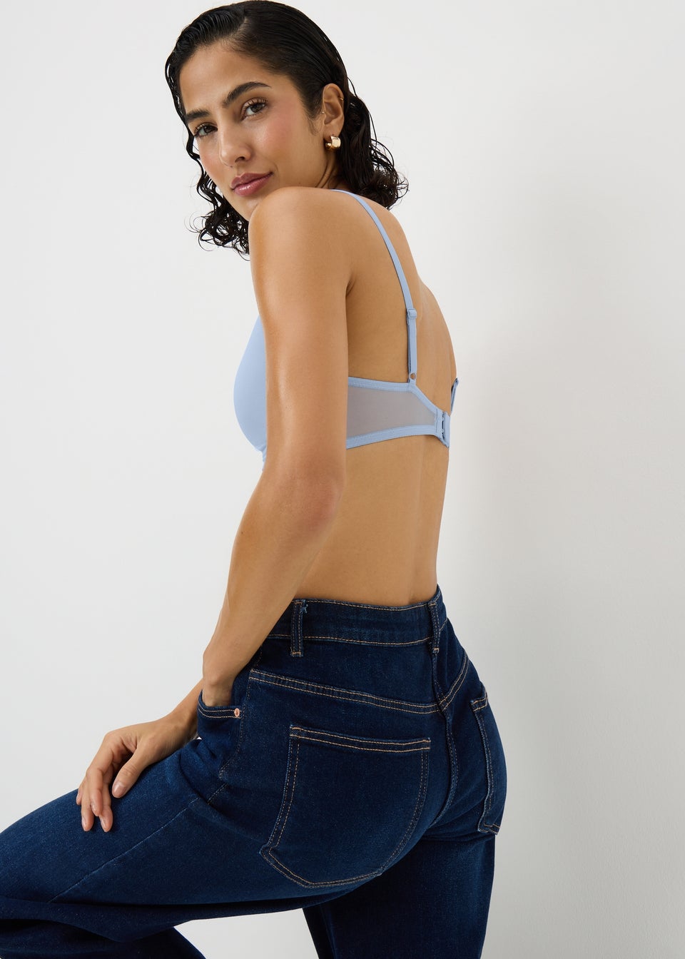 2 Pack Blue Bralettes