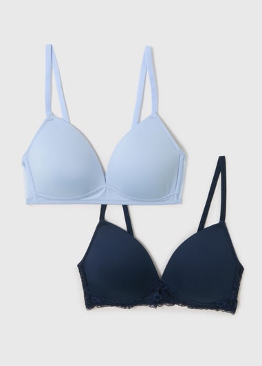 2 Pack Blue Bralettes