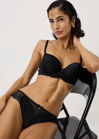 Black Co Ord Brazilian Knickers