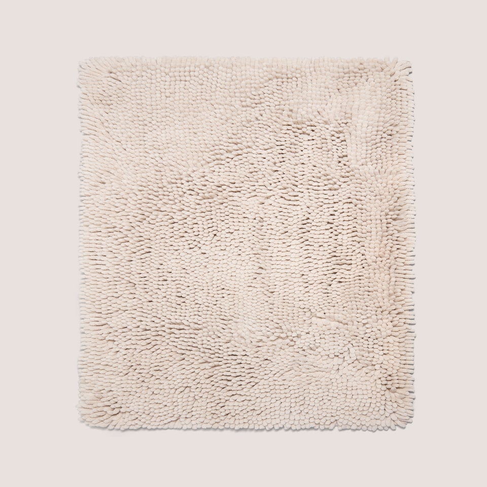 Beige Noodle Bath Mat