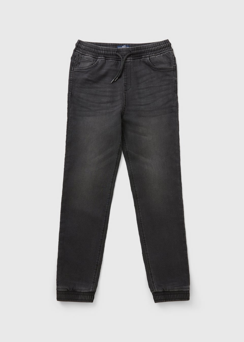 Boys Black Denim Jogger Jeans (7-15yrs)