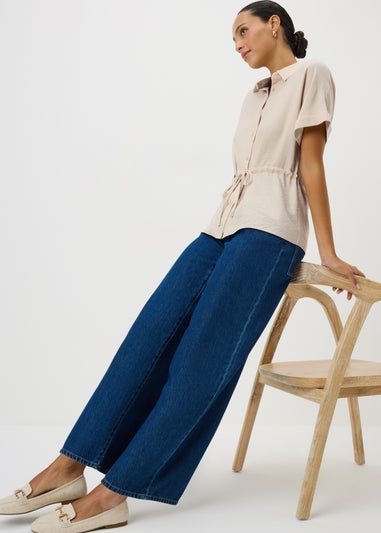 Stone Tie Front Shirt