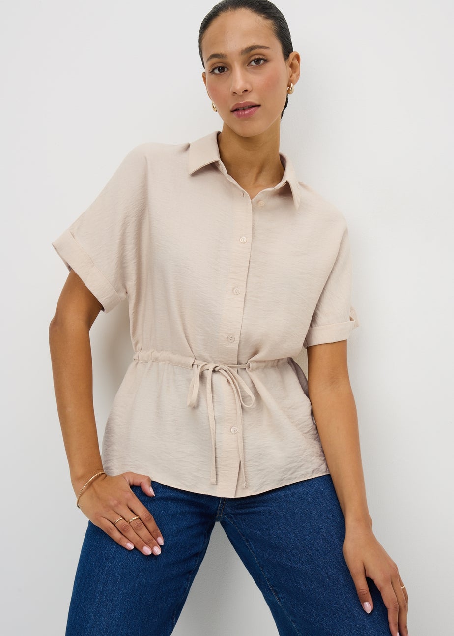 Stone Tie Front Shirt