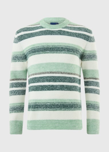 Lincoln Green Stripe Knit Jumper