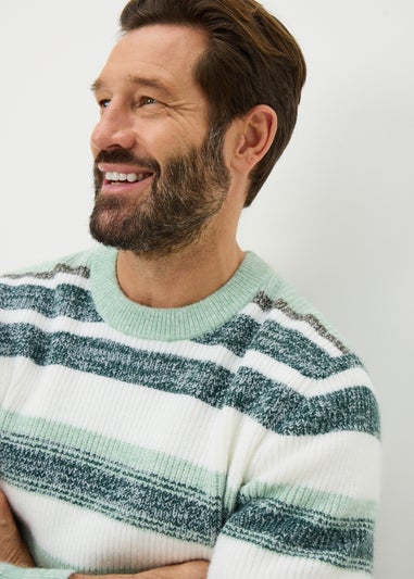 Lincoln Green Stripe Knit Jumper