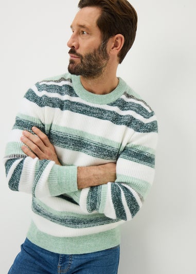 Lincoln Green Stripe Knit Jumper