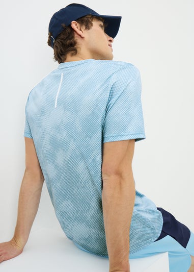 Souluxe Blue Spot Print T-Shirt