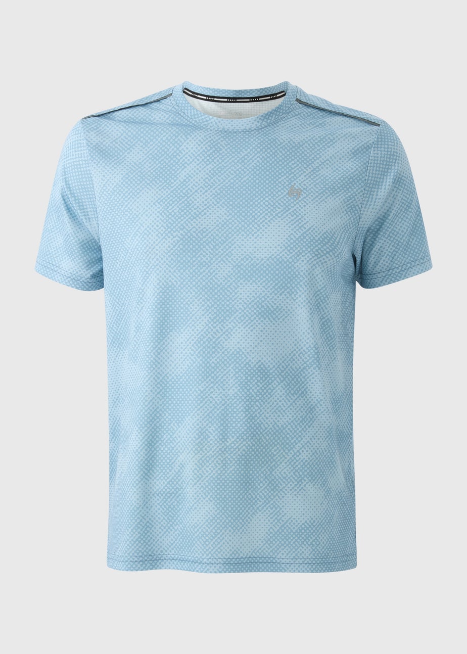 Souluxe Blue Spot Print T-Shirt