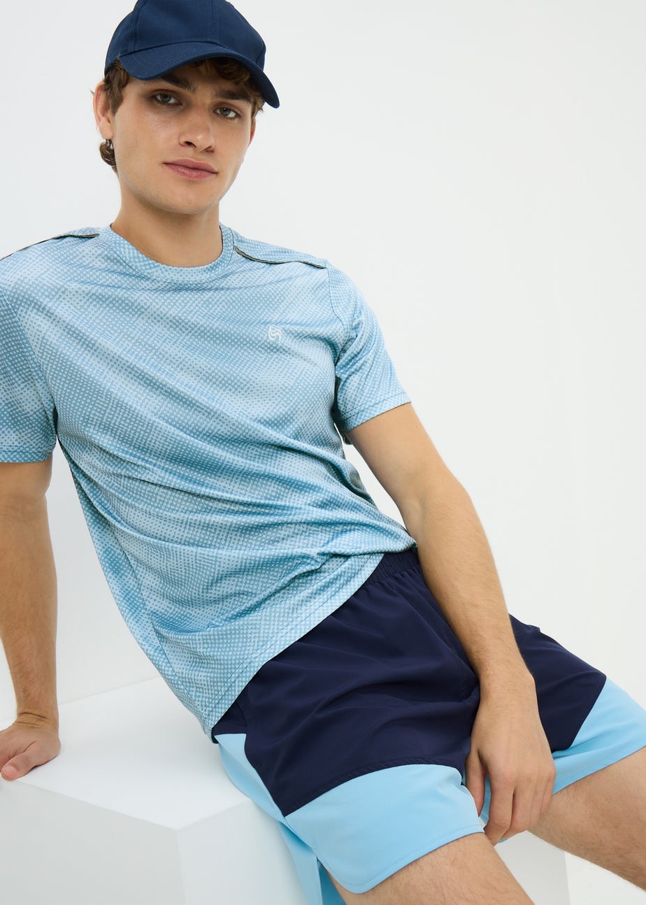 Souluxe Blue Spot Print T-Shirt