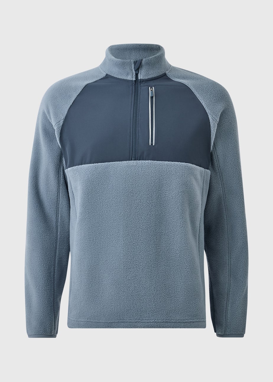 Souluxe Blue 1/4 Zip Fleece