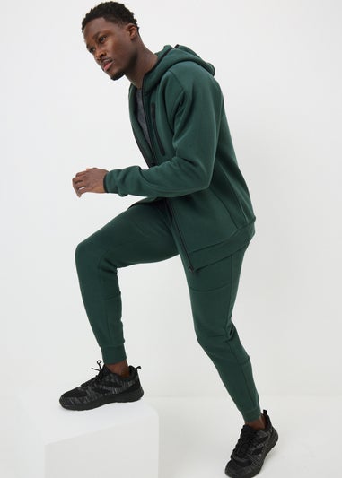 Souluxe Green Panel Zip Up Jacket
