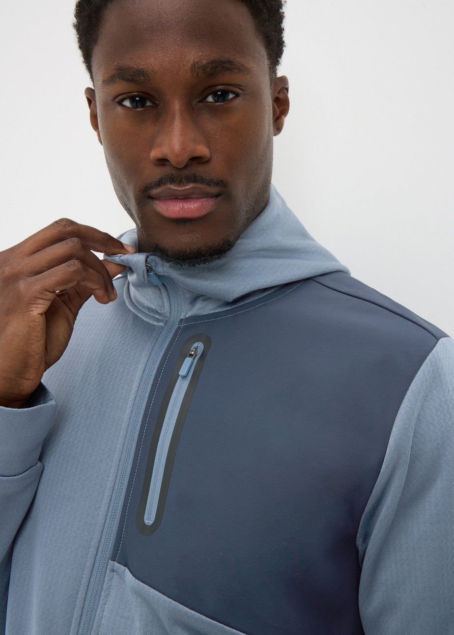 Souluxe Blue Zip Up Jacket