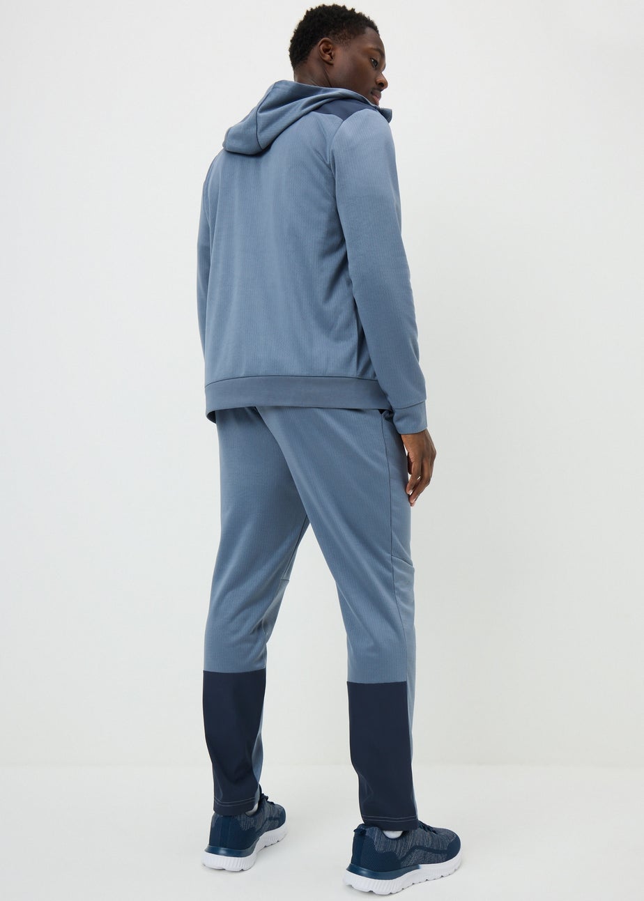 Souluxe Blue Textured Jogging Bottoms