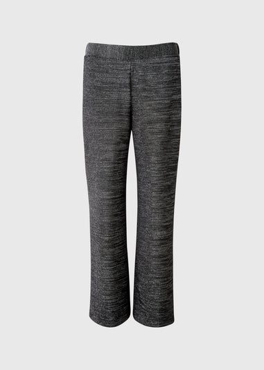 Black Glitter Co Ord Trousers