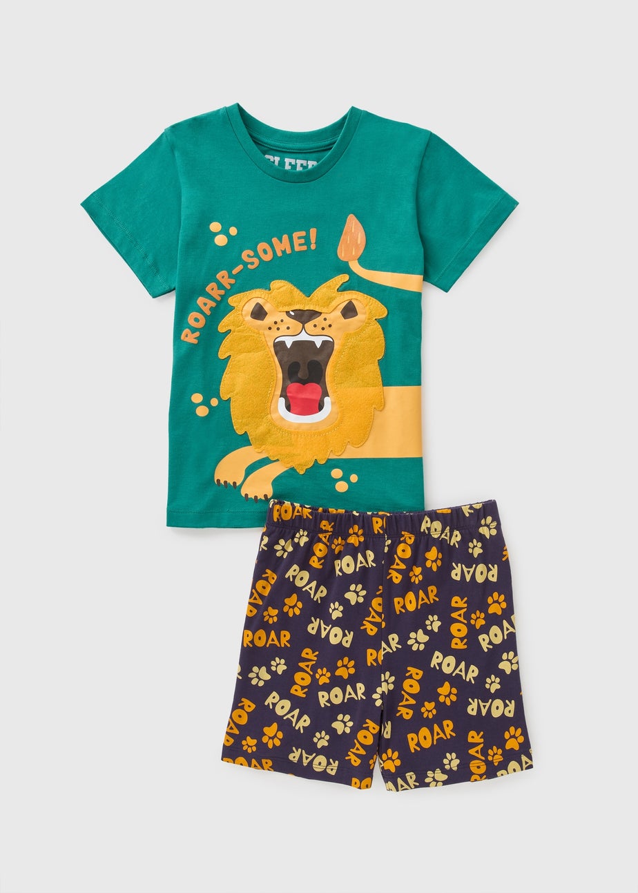Boys Green Safari Pyjama Set (1-7 Years)