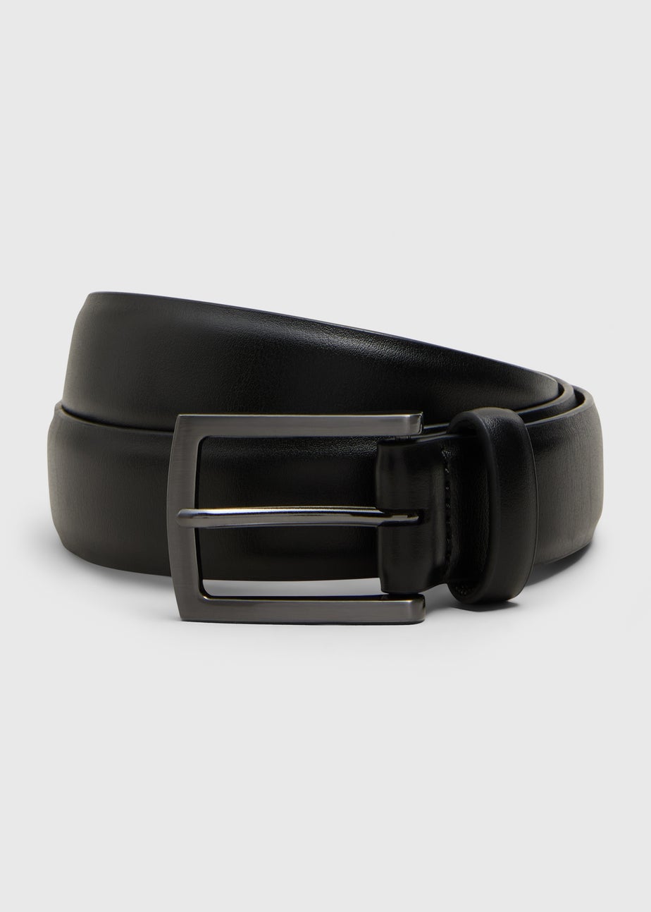 Black Faux Leather Belt