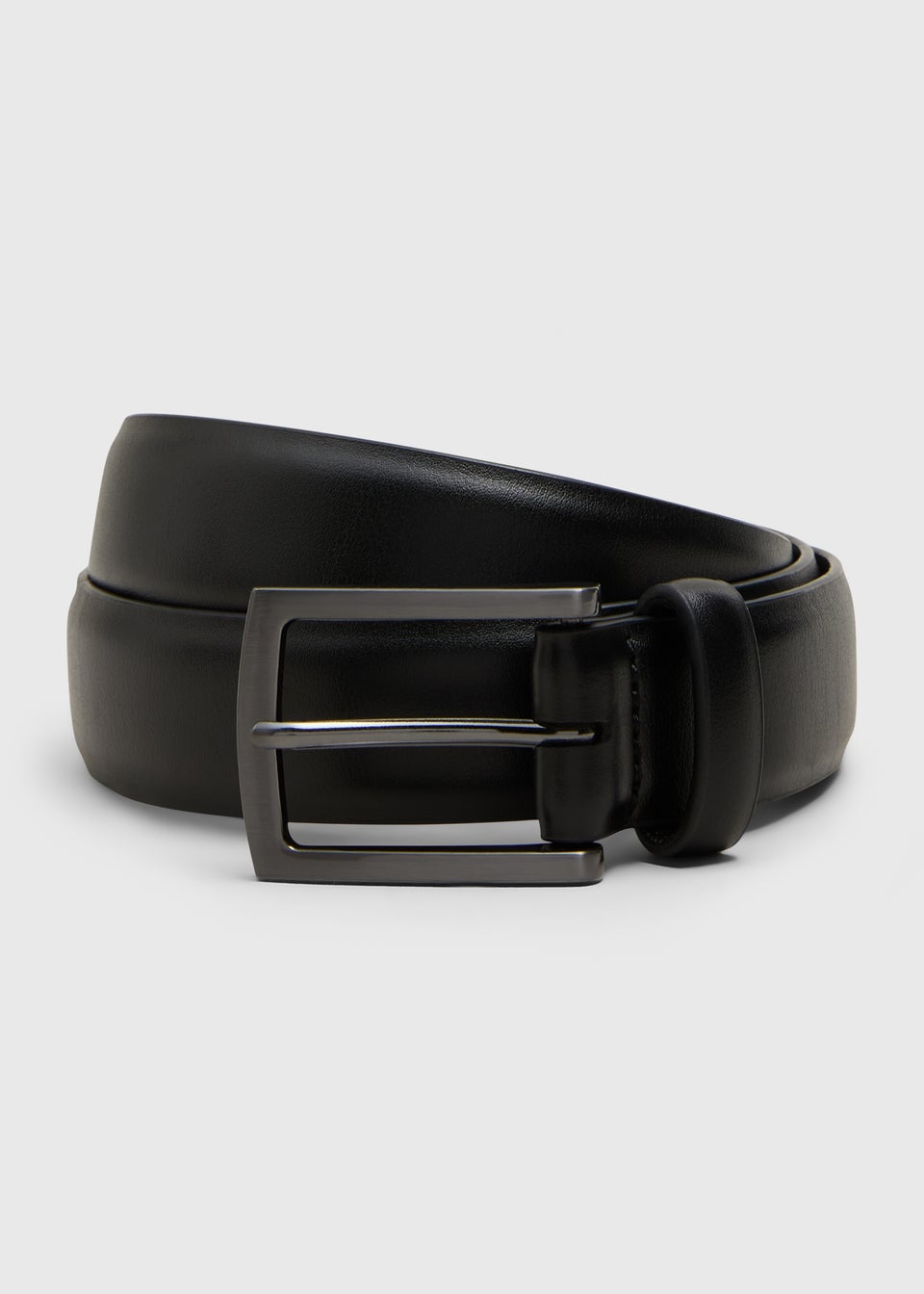 Black Faux Leather Belt