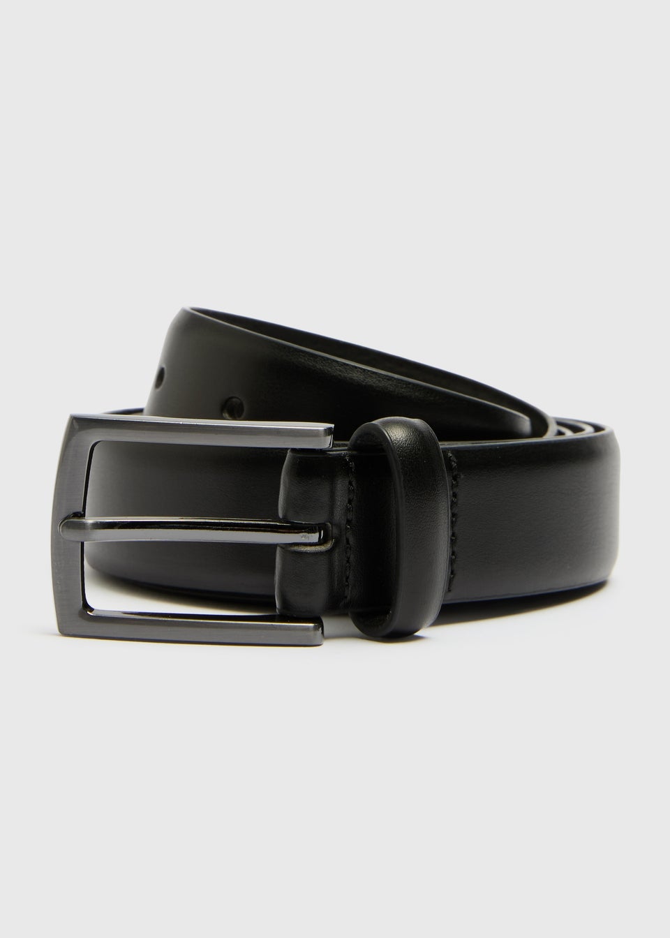 Black Faux Leather Belt
