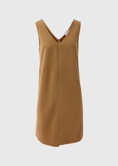 Tan Pinafore Dress