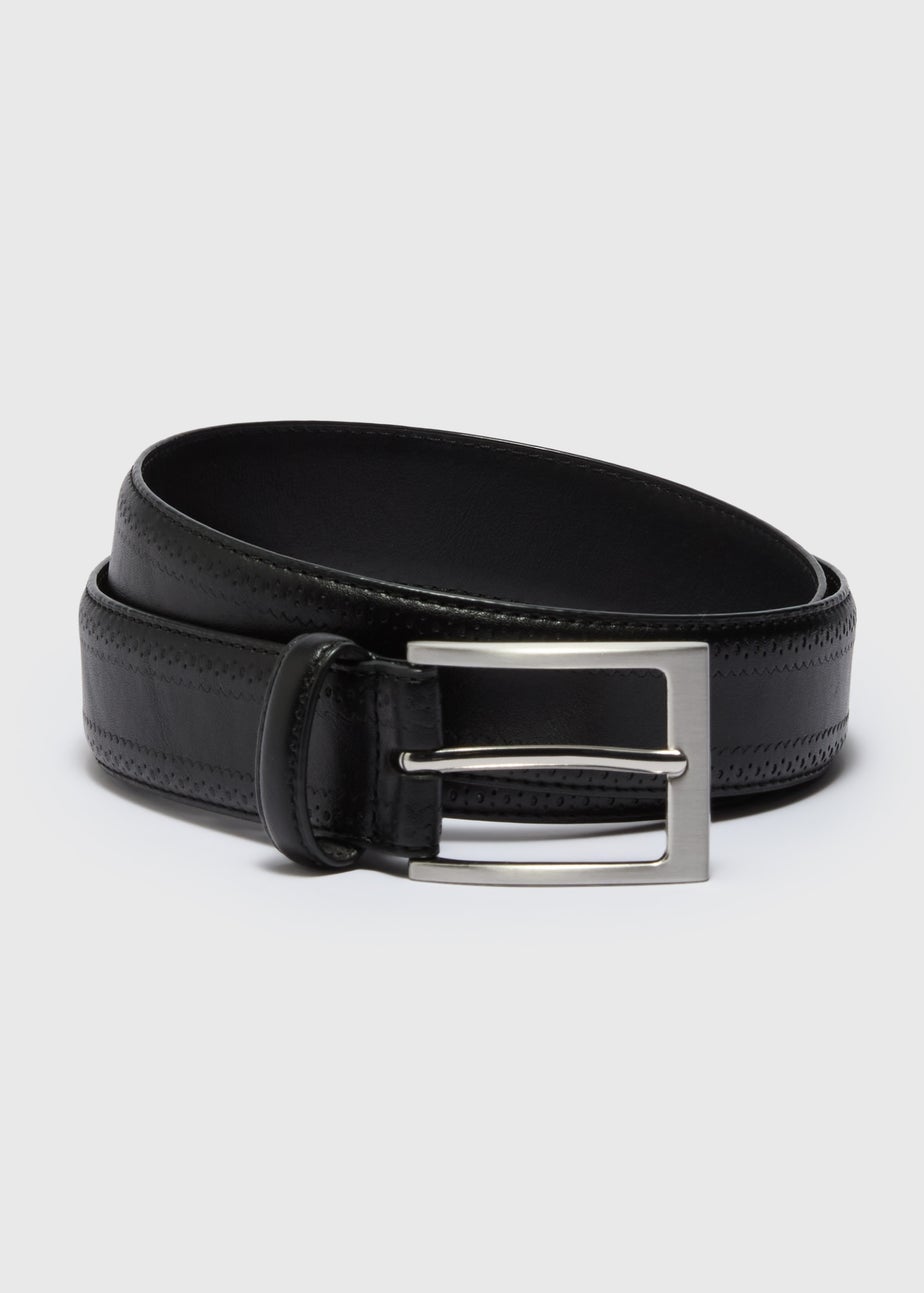 Black Brogue Belt