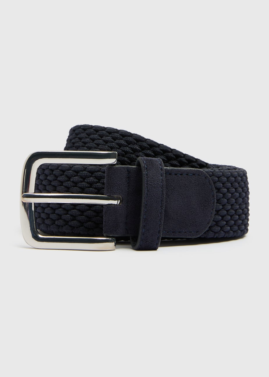 Navy Stretch Woven Belt