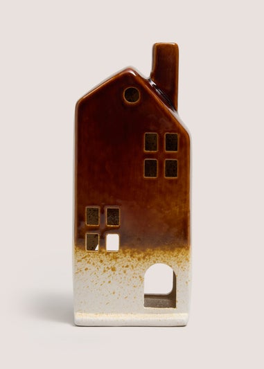 Bronze Ceramic Single House Ornament