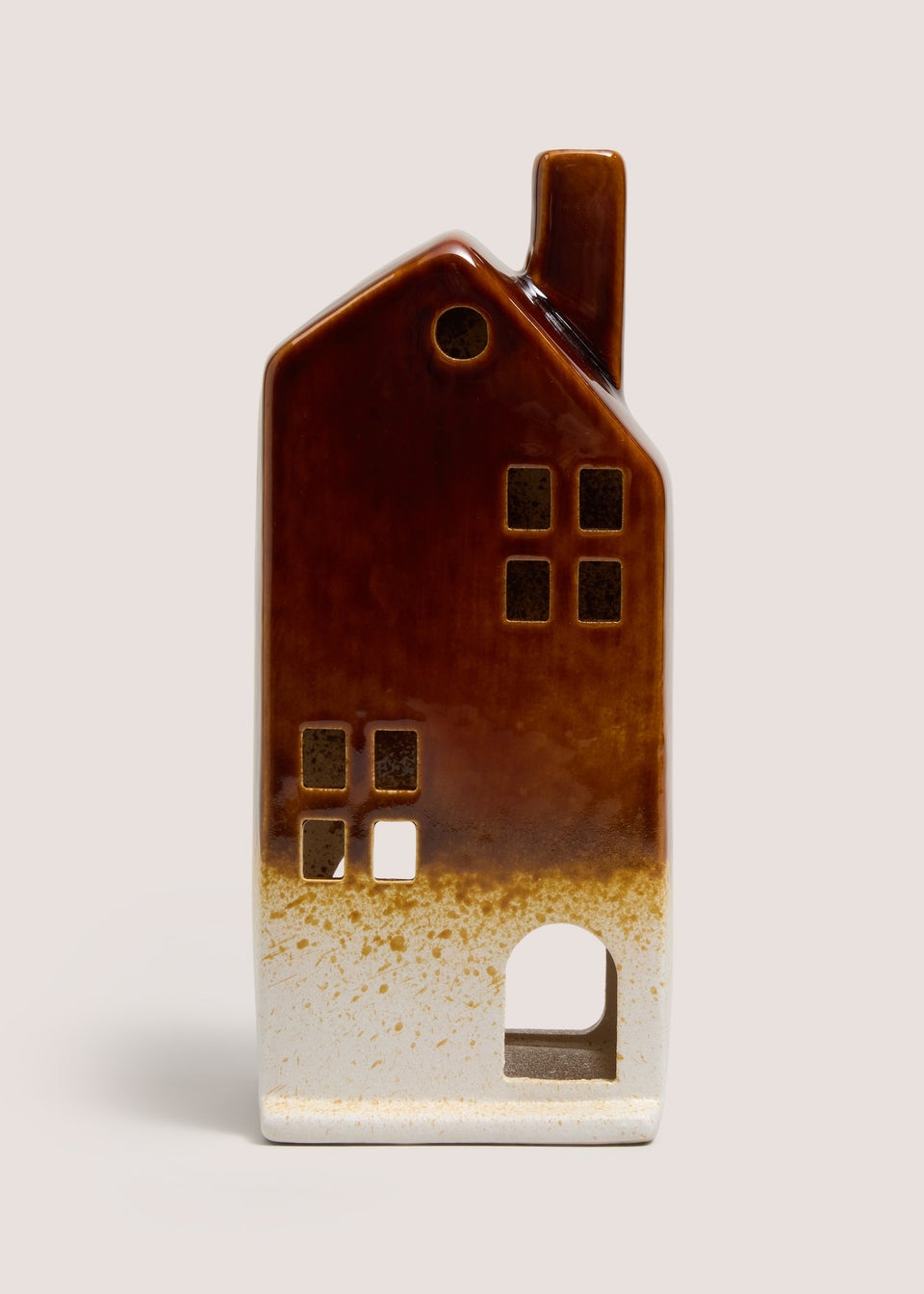 Bronze Ceramic Single House Ornament