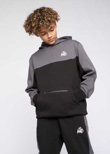 Kings Will Dream Black Techy Tracksuit 7-14 yrs)