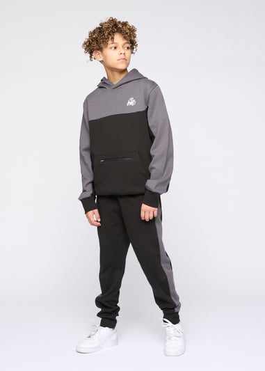 Kings Will Dream Black Techy Tracksuit 7-14 yrs)