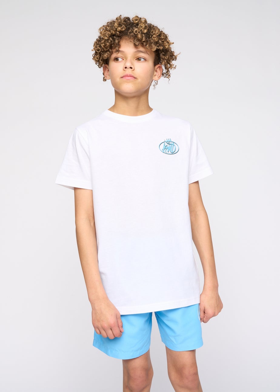 Kings Will Dream Sky Blue Soap Swim Shorts (7-14 yrs)