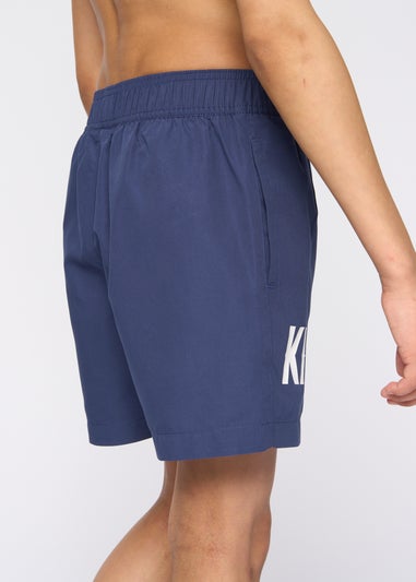 Kings Will Dream Navy Tagged Swim Shorts (7-14 yrs)